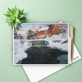 Carte Postale La nouvelle usine à Lillehammer, Thaulow, Frits