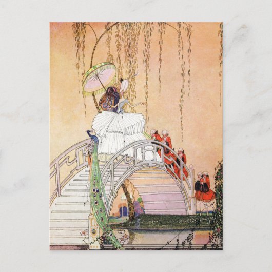 Carte Postale La nuit de Kay Nielsen dans un jardin chinois (Devant)