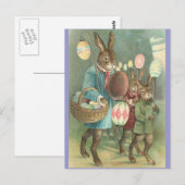 Carte Postale La nuit des lapins (Devant / Derrière)