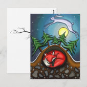 Carte Postale La nuit d'hiver (Devant / Derrière)