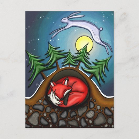 Carte Postale La nuit d'hiver (Devant)