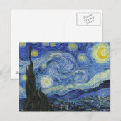 Carte Postale La Nuit étoilée de Van Gogh (Devant / Derrière)