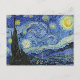 Carte Postale La nuit étoilée de Van Gogh