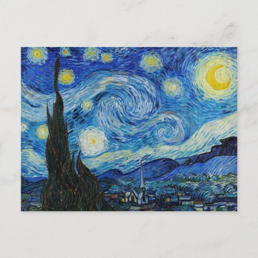 Carte Postale La nuit étoilée de Vincent Van Gogh (Devant)