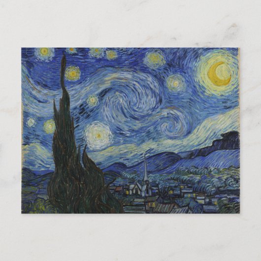 Carte Postale La nuit étoilée par Vincent van Gogh (Devant)