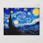 Carte Postale La nuit étoilée par Vincent Van Gogh<br><div class="desc">Vincent Van Gogh La Nuit Étoile. Il s'agit d'un ancien chef-d'oeuvre du peintre-maître néerlandais Vincent Van Gogh.Cette peinture de paysage d'art raffiné a une belle,  vibrante,  couleur saturée. Vincent Van Gogh était un peintre impressionniste de poste hollandais. Cette image est du domaine public</div>