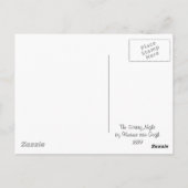 Carte Postale La nuit étoilée par Vincent van Gogh 1889 (Dos)