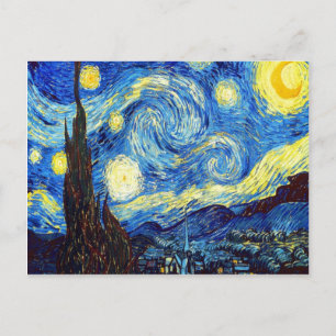 Carte Postale La nuit étoilée par Vincent van Gogh 1889