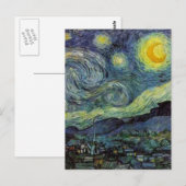 Carte Postale La Nuit étoilée - van Gogh (Devant / Derrière)