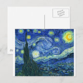 Carte Postale La Nuit étoilée - Vincent van Gogh (1889) (Devant / Derrière)
