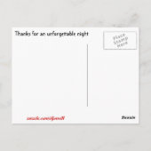 Carte Postale La Nuit Inoubliable (Dos)