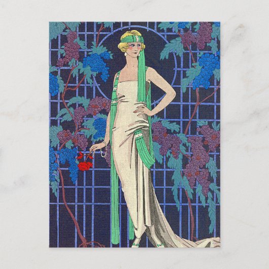 Carte Postale La nuit s'est levée par George Barbier (Devant)