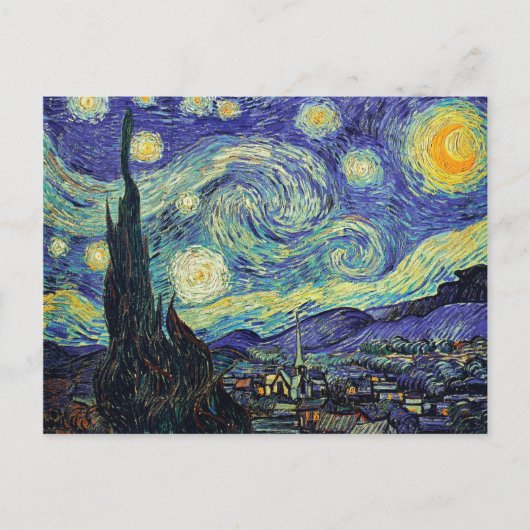 Carte Postale LA NUIT STARRY DE Van Gogh (Devant)
