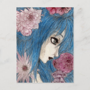 Carte Postale La nymphe bleue