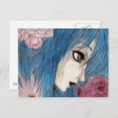 Carte Postale La nymphe bleue (Devant / Derrière)