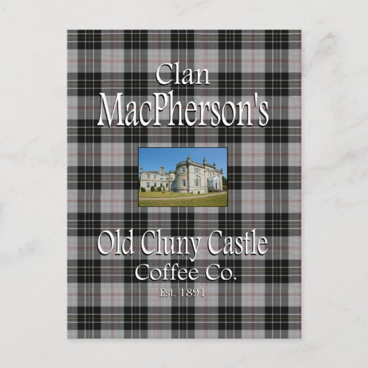 Carte Postale La Old Clan MacPherson's Cluny Castle Coffee Co. (Devant)