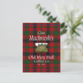 Carte Postale La Old Moy Hall Coffee Co. de Clan MacIntosh. (Debout devant)