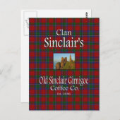 Carte Postale La Old Sinclair Girnigoe Coffee Co. de Clan Sincla (Devant / Derrière)