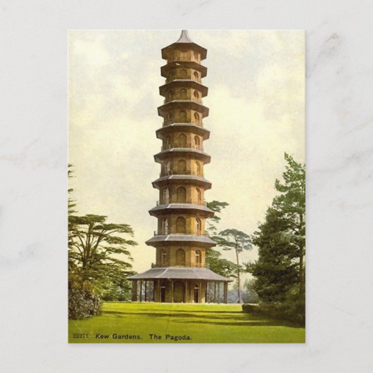 Carte Postale La Pagode, Les Jardins Kew (Devant)