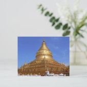 Carte postale La Pagode Shwezigon, Birmanie (Debout devant)