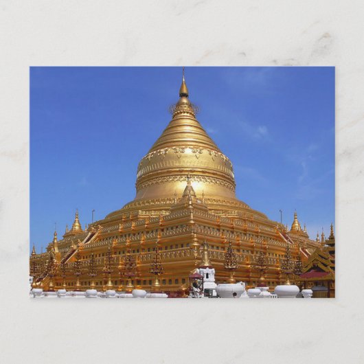 Carte postale La Pagode Shwezigon, Birmanie (Devant)