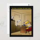 Carte Postale "La paille qui a cassé le dos du chameau" (Devant / Derrière)