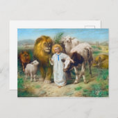 Carte Postale La Paix, 1896 par William Strutt (Devant / Derrière)