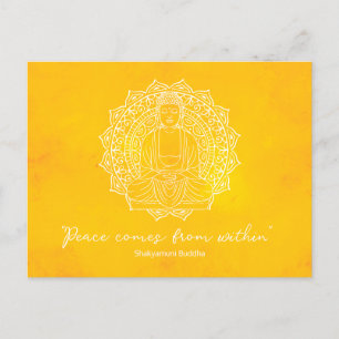 Carte Postale La Paix Provient De L'Intérieur De Shakyamuni Boud