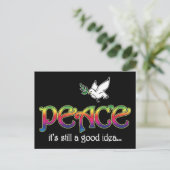 Carte Postale La Paix reste une bonne idée - Branche Olive de la (Debout devant)