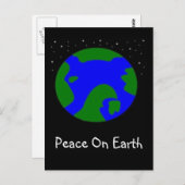 CARTE POSTALE LA PAIX SUR TERRE (Devant / Derrière)