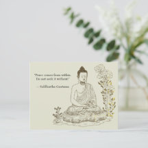 La paix vient de l'intérieur Bouddha