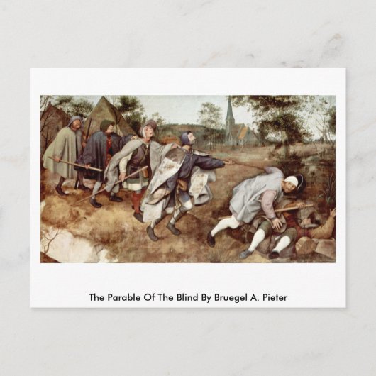 Carte Postale La Parabole De L'Aveugle Par Bruegel A. Pieter (Devant)