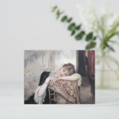 Carte Postale La Parisienne par Albert Edelfeue 1883 (Debout devant)