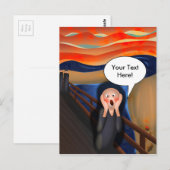 Carte Postale La parodie du dessin humoristique hurlant (Devant / Derrière)