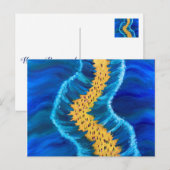 Carte Postale La Parte de la peinture de la mer Rouge (Devant / Derrière)