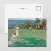 Carte Postale La Partie de croquet | Sir John Lavery (Devant / Derrière)