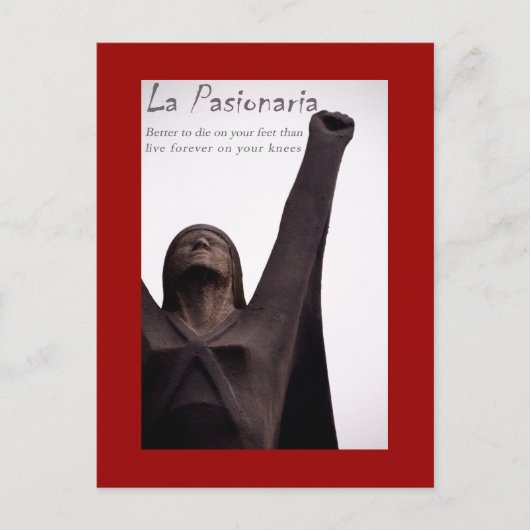 Carte postale La Pasionaria (Devant)