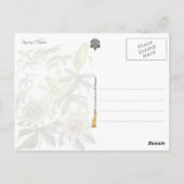 Carte Postale La passion fleurit l'illustration botanique (Dos)