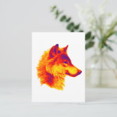 CARTE POSTALE LA PAUSE DU LOUP (Debout devant)