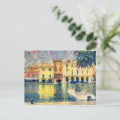 Carte Postale La peinture à quai de bateau du lac de Garde (Debout devant)