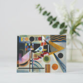 Carte Postale La peinture abstraite de Kandinsky se balançant (Debout devant)