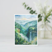 Carte Postale La peinture aquarelle du parc national Dorrigo (Debout devant)