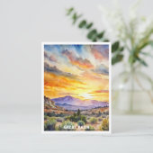 Carte Postale La peinture aquarelle du parc national Great Basin (Debout devant)