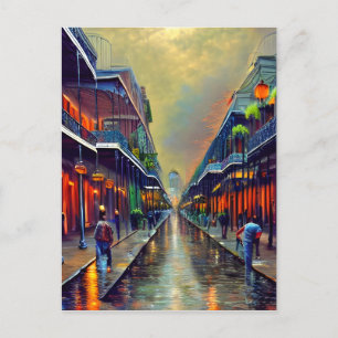 Carte Postale La peinture Art numérique du quartier français
