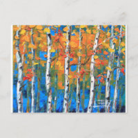 La peinture d'arbre de bouleau, bouleau bleu,