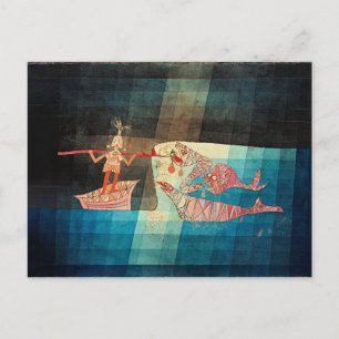 Carte Postale La peinture de Paul Klee, Les Navigateurs,