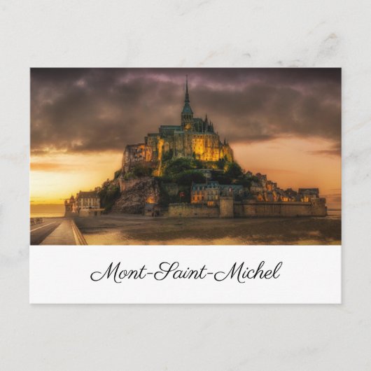 Carte Postale La peinture du Mont-Saint-Michel (Devant)