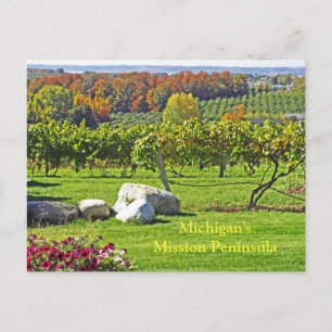 CARTE POSTALE LA PENINSULE DE LA VIEILLE MISSION DE MICHIGAN EN 