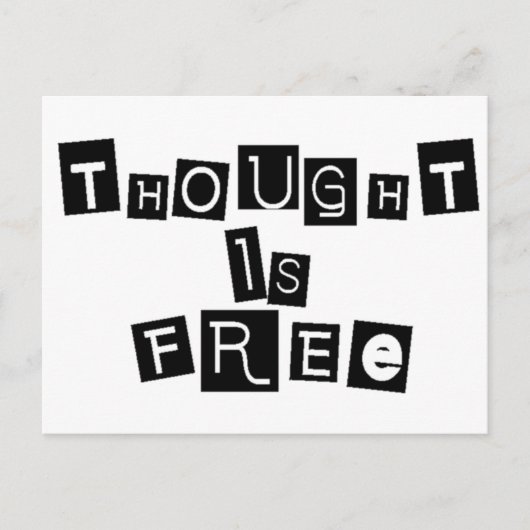 Carte Postale La pensée est libre (Devant)