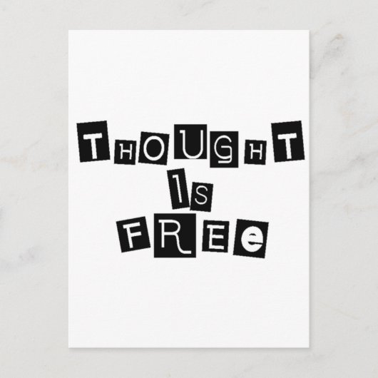 Carte Postale La pensée est libre (Devant)